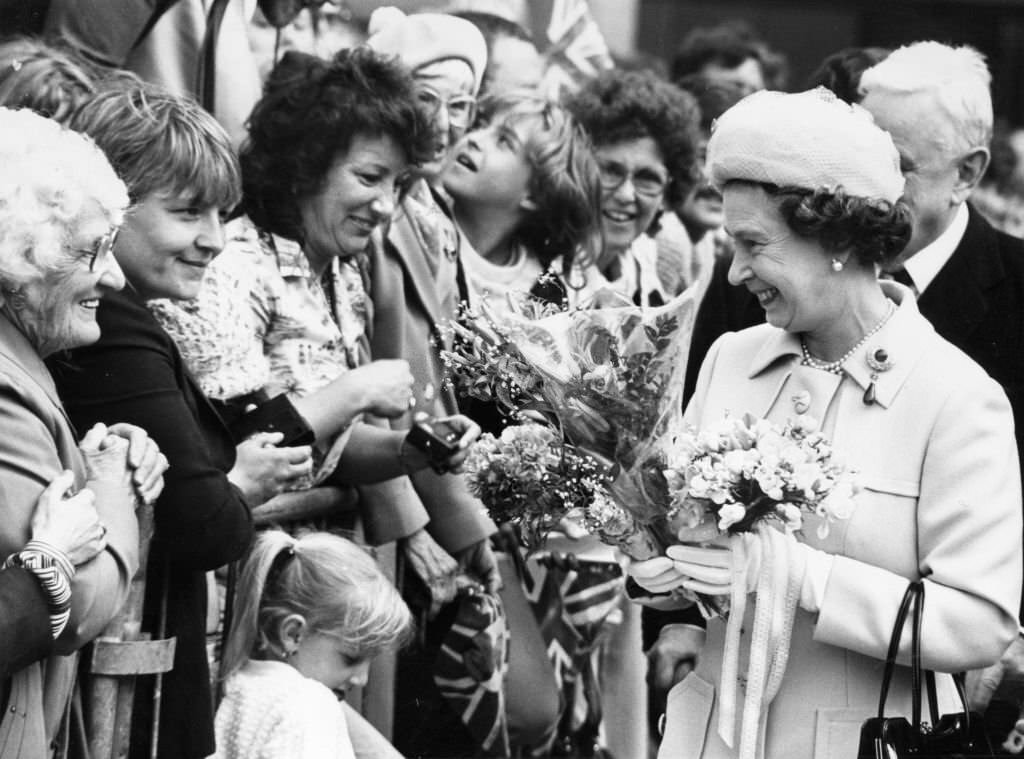 #84 Queen Elizabeth officially opens the Garden Festival in Liverpool, 1984