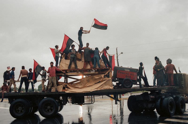 #31 Parade to celebrate the 6th anniversary of the revolution, Managua, Nicaragua, 1985