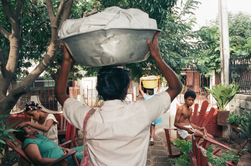 #7 Bread is sold door-to-door in the Managua neighborhoods, Managua, Nicaragua, 1985