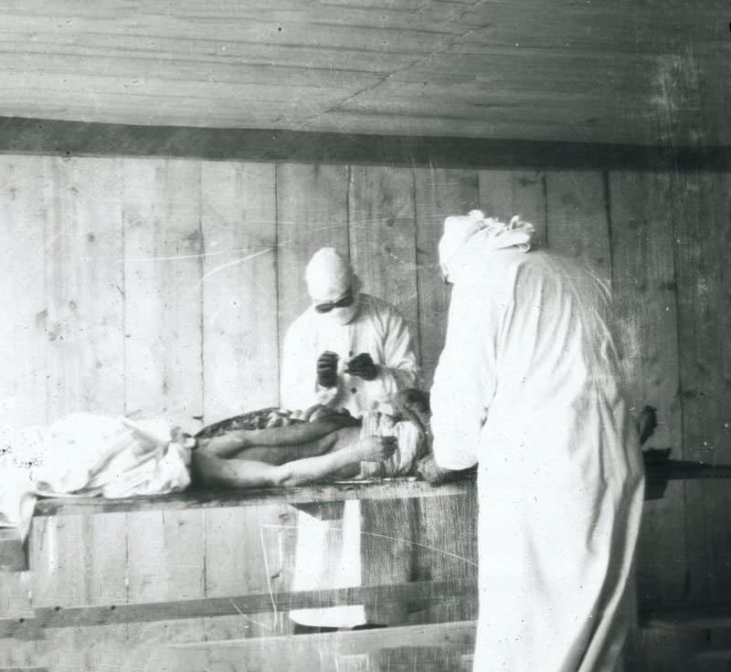 #39 Drs. Strong and Teague performing autopsy