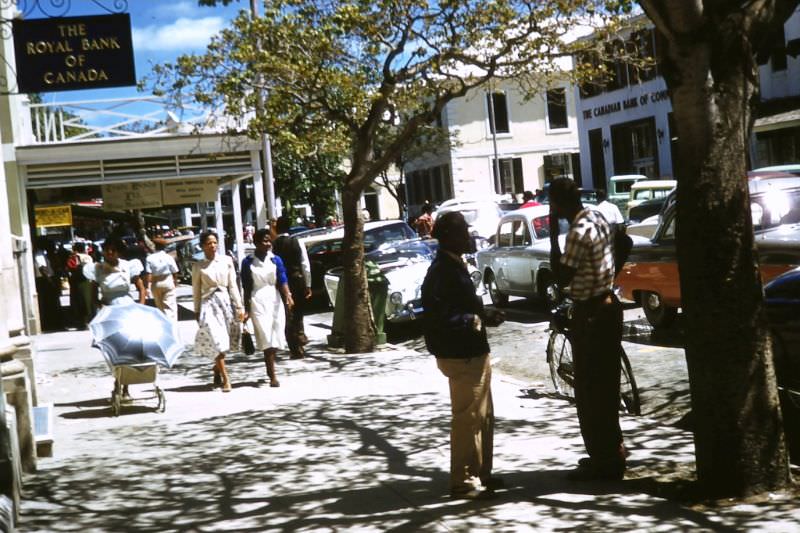 #22 Street scene, Bay Street, Nassau, 1960