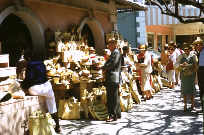#25 The Straw Market, Bay Street, Nassau, 1960