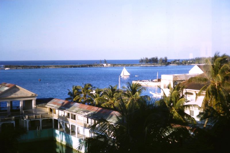 #26 View from room in British-Colonial Hotel, Nassau, 1960