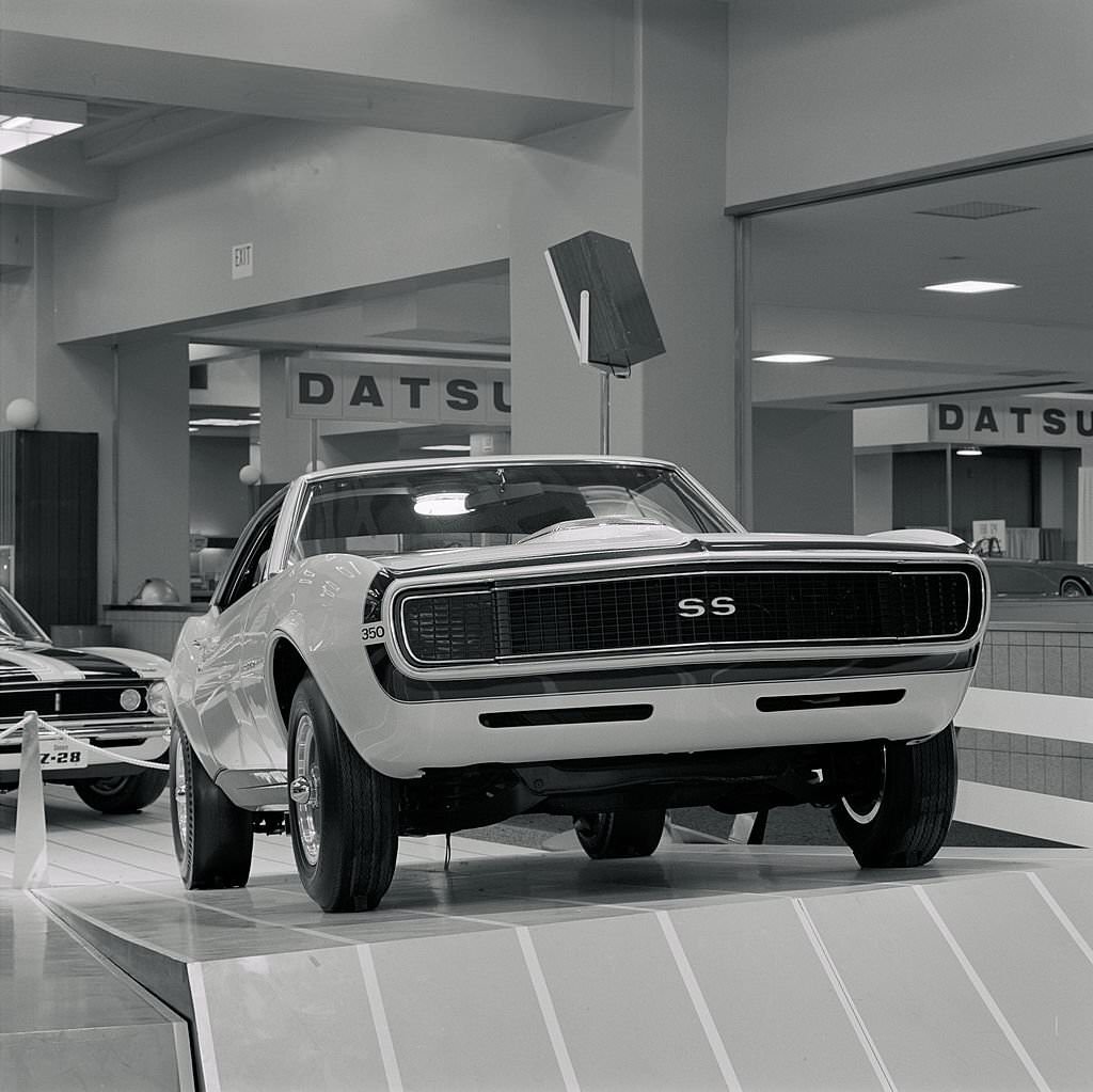 #3 A 350 Chevrolet Camaro SS hardtop on display at the New York Auto Show, 1967