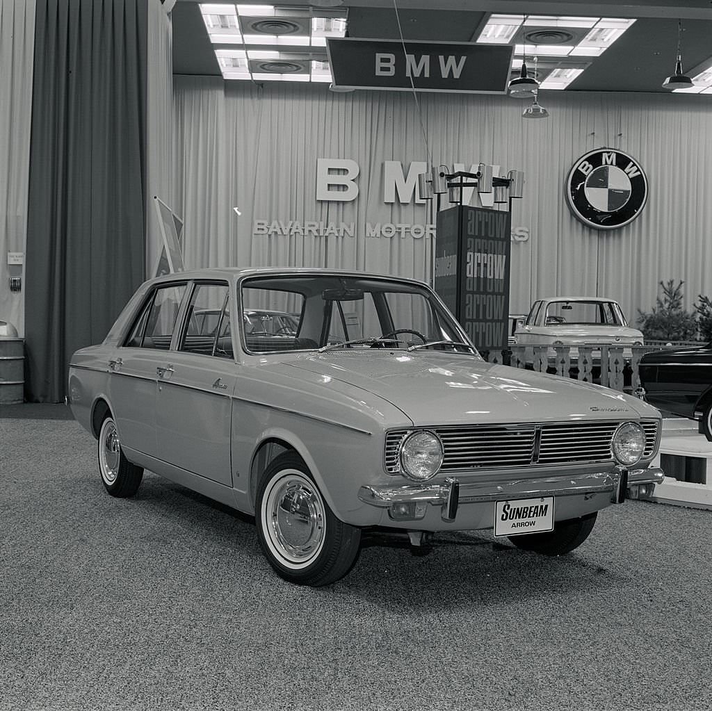 #18 The new Sunbeam Arrow on display at the New York Auto Show, 1967