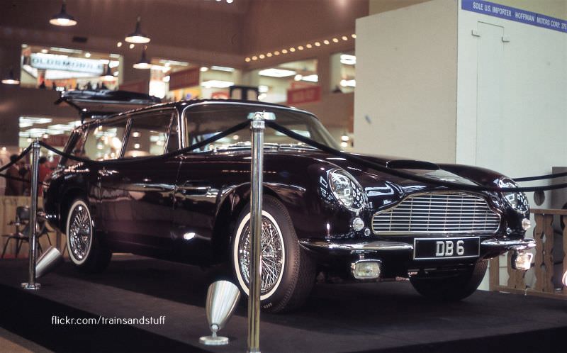 #32 Aston Martin DB-6 at the New York Auto Show, 1966