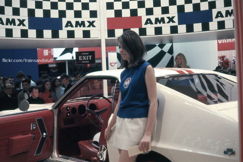 #59 AMC AMX at the New York Auto Show, 1968