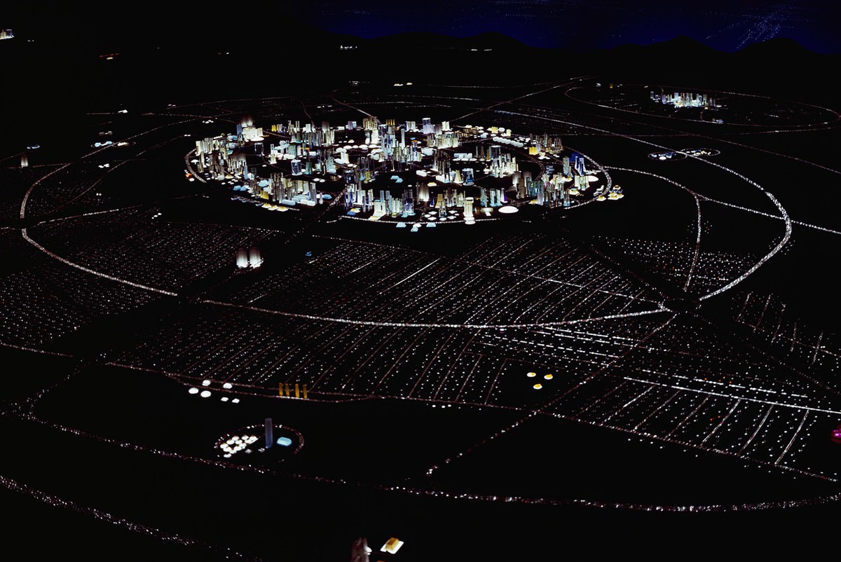 #29 Urban and suburban planning for the future, envisioned in GM’s Futurama exhibit at the World’s Fair.