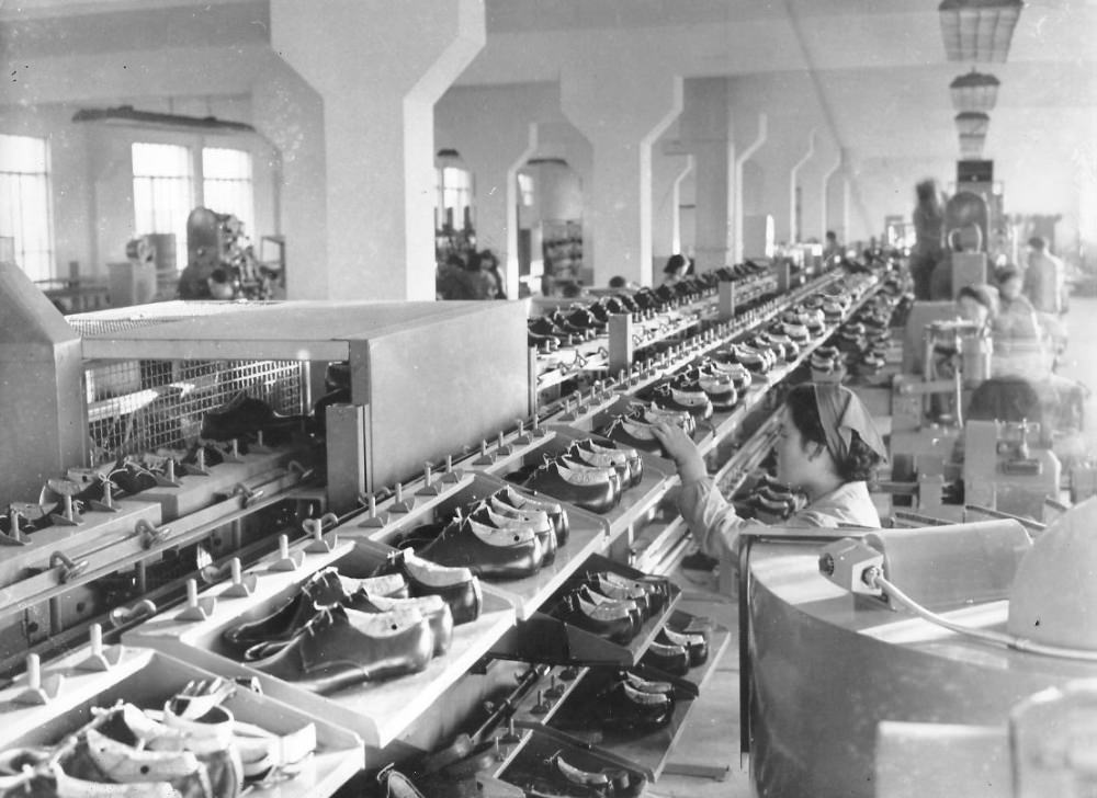 #2 Automated shoe factory, Pyongyang, North Korea, June 1972