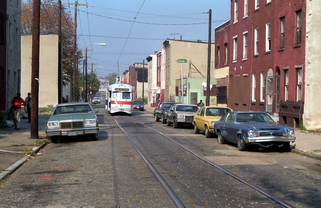 #81 Philadelphia PCC fantrip, cruising along Route 23 on a quiet Sunday morning.