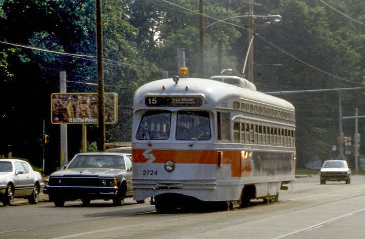 #44 SEPTA PCC Girard Ave, Philadelphia, 1980s