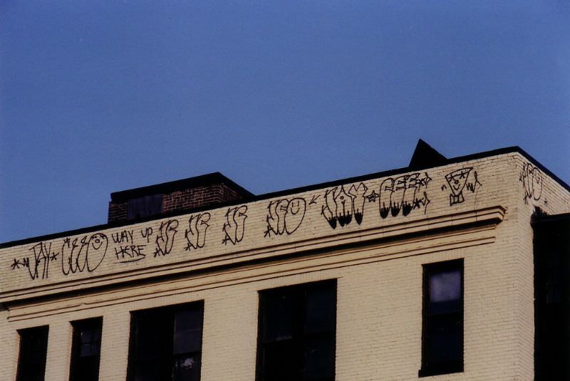 #102 Jay-Cee, Up on the ledge, 23rd and Walnut Streets, Philadelphia, 1983