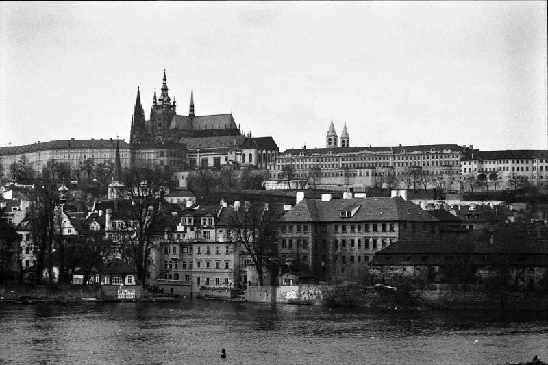 #59 Castle from Charles Bridge, Prague, 1995