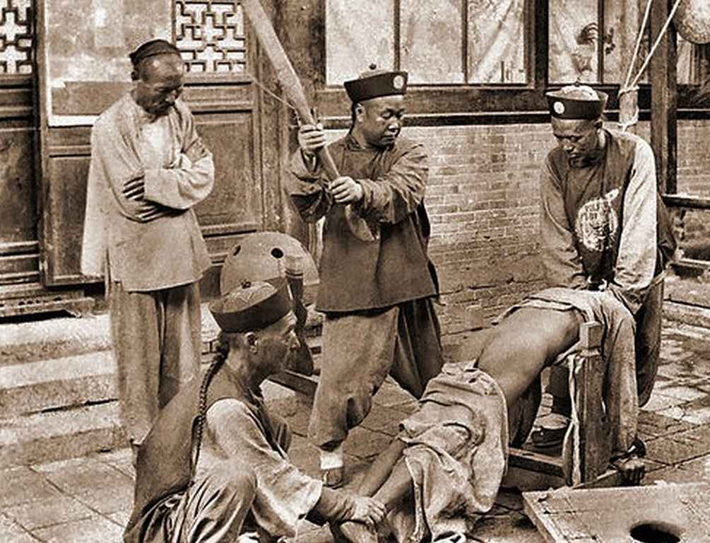 #30 Chinese Punishment, Whipping A Lawbreaker, 1870