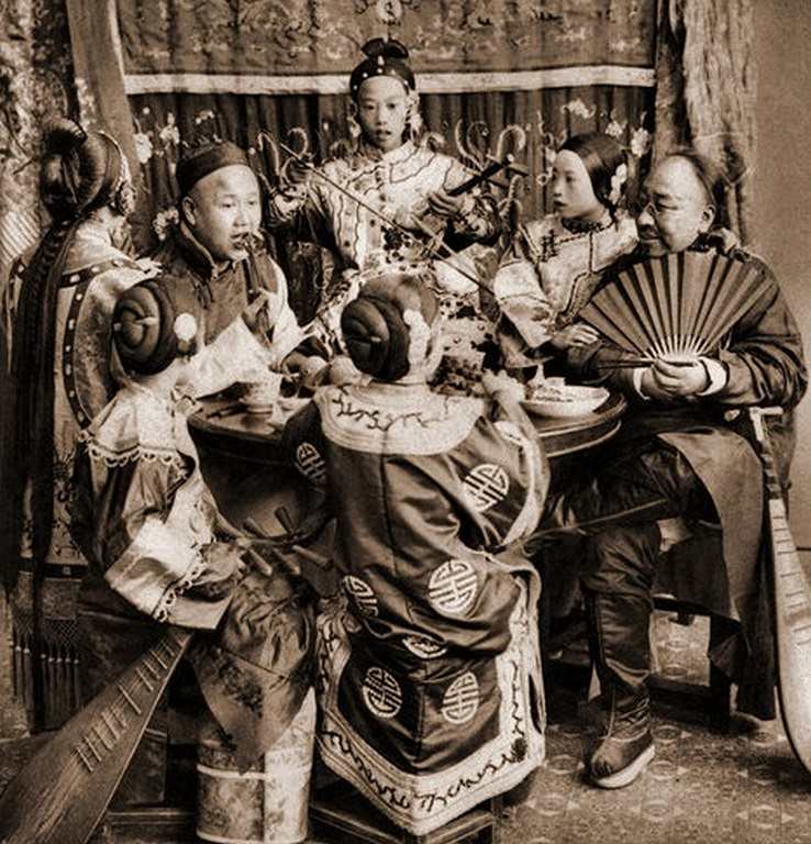 #51 Rich Merchants Dining With Singing Girls, Pekin, China, 1901