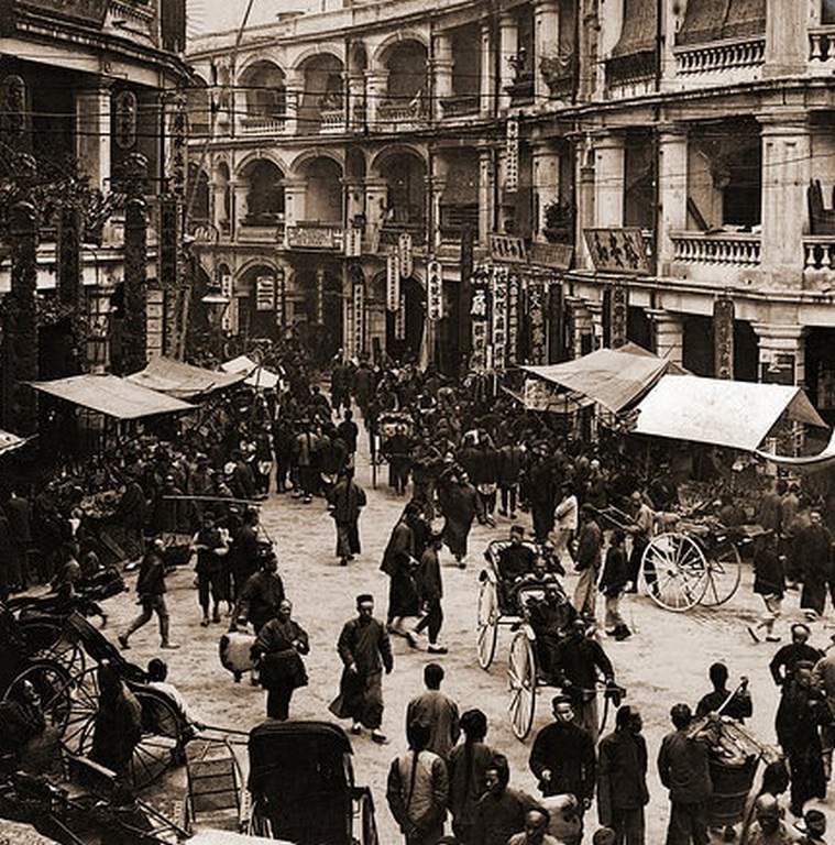 #69 Queen’s Road On Chinese New Years Day, Hong Kong, China, 1902