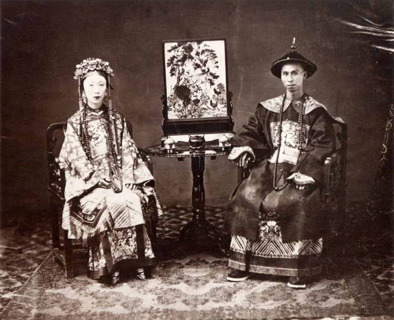 #3 Cantonese mandarin and his wife, 1861-64