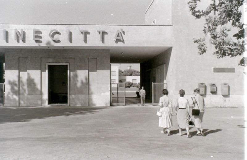 #52 Cinecitta film studios, Via Appia,1956