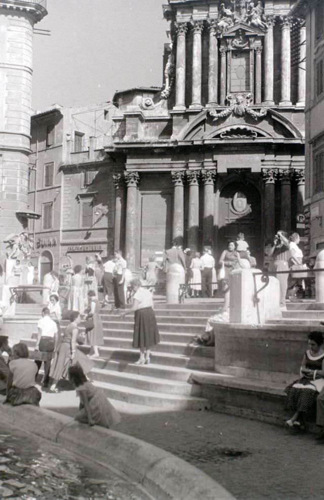 #54 At the Trevi Fountain,1956