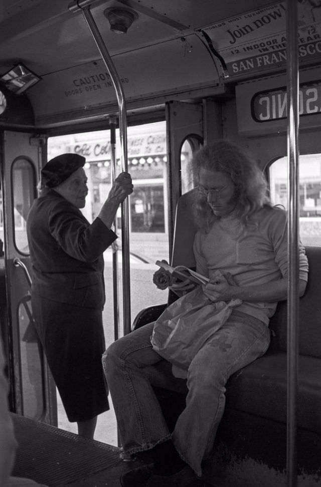#4 Man on bus, San Francisco, 1974