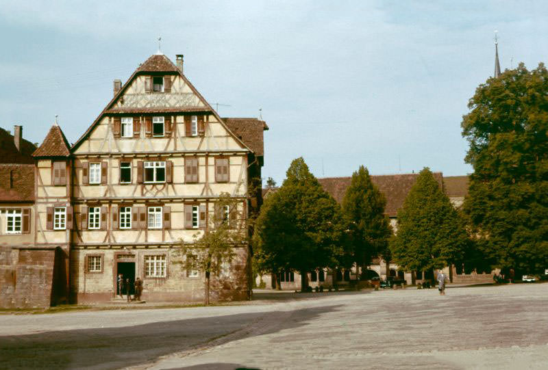 #88 Town square in Maulbronn, 1960s