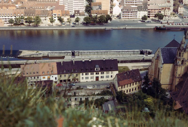 #90 View from the Marienberg Fortress, Würzburg, 1960s