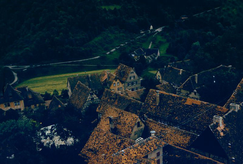 #92 View from the tower of the town hall, Rothenburg ob der Tauber, 1960s