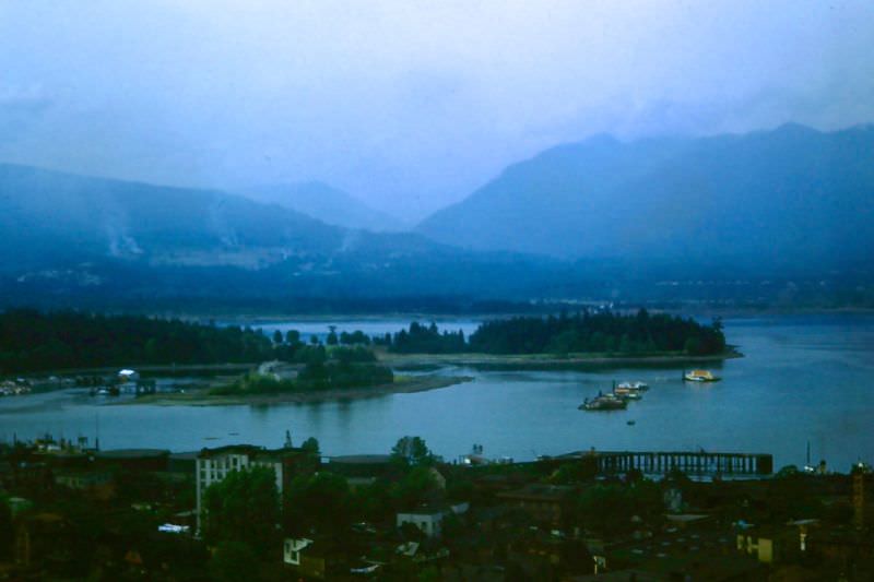 #23 Vancouver. Harbor from hotel, 1947