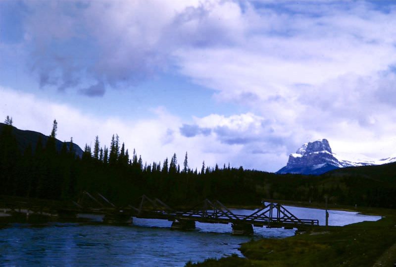 #7 Alberta. Bow River, Mt Eisenhower – 9,390 ft, 1947
