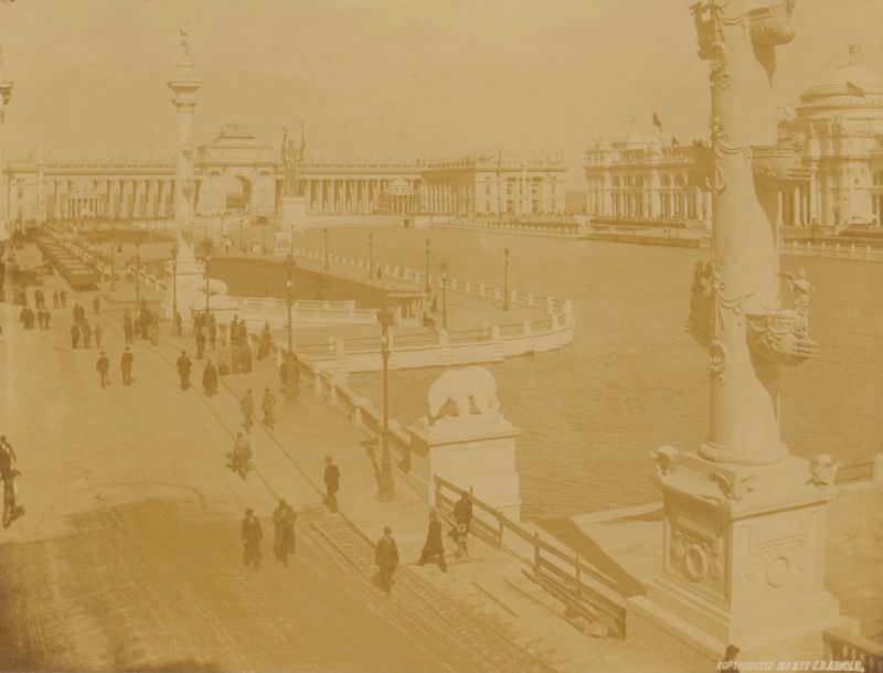 #89 Agriculture Building on right, World’s Columbian Exposition, Chicago, 1893