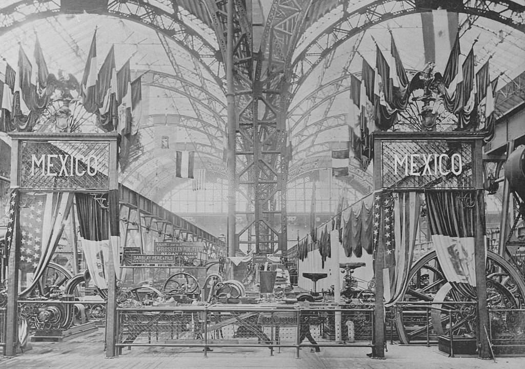 #27 The exhibit made by Mexico in the Machinery Hall at the World’s Columbian Exposition in Chicago, 1893.