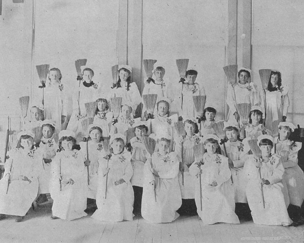 #124 The Kitchen and Garden Department at the World’s Columbian Exposition in Chicago, Illinois, 1893.