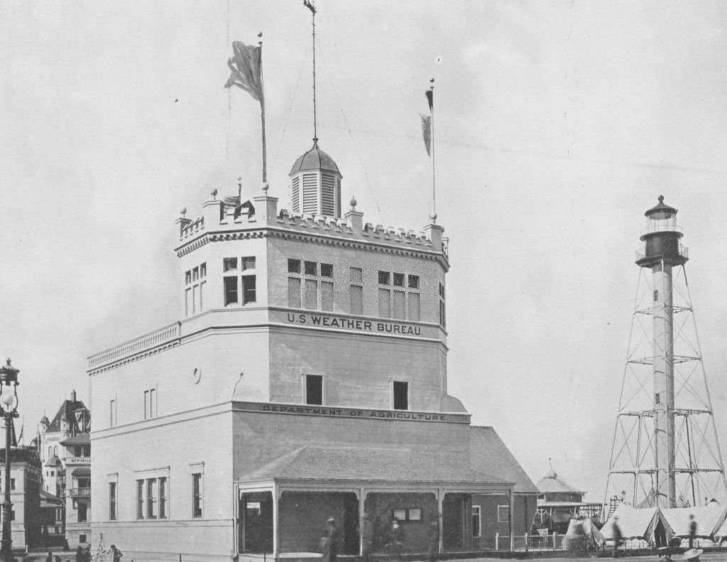 #43 The exhibit of the United States Government Weather Bureau at the World’s Columbian Exposition in Chicago, 1893.