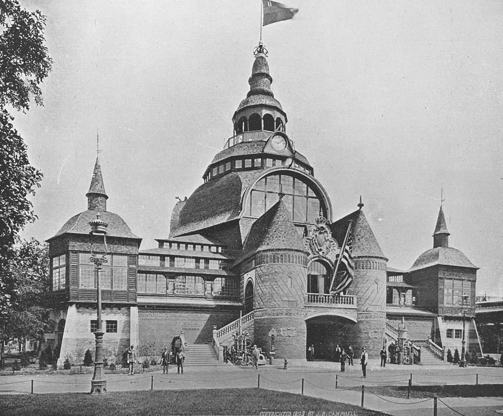 #133 The building erected by Sweden at the World’s Columbian Exposition in Chicago, 1893.