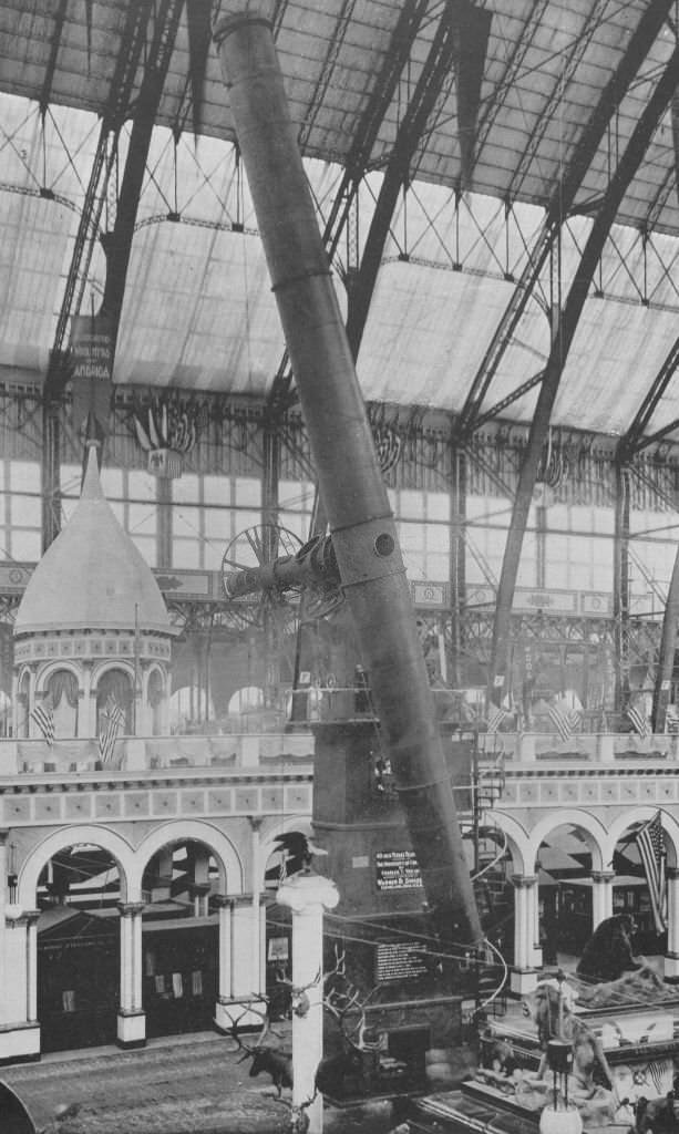 #61 The telescope presented to Chicago University by Charles T Yerkes, at the World’s Columbian Exposition in Chicago, 1893.