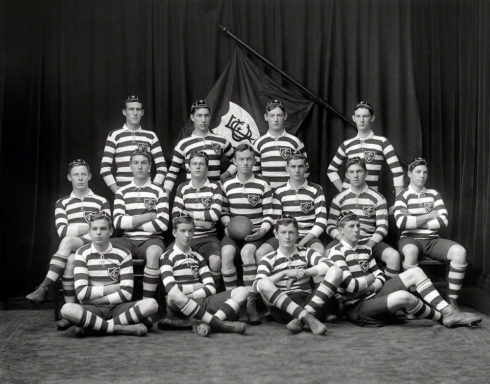 #47 Christ’s College 1st XV rugby team, Christchurch, New Zealand, 1911