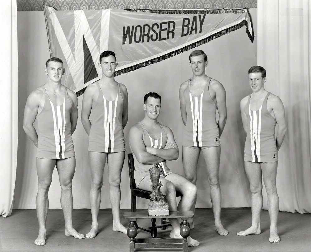 #70 Worser Bay Surf Life Saving Club, team of 1962, Wellington, New Zealand