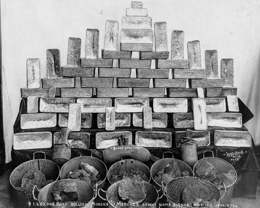 #19 $1,250,000 in gold bullion at the Miners and Merchants Bank. 1906.