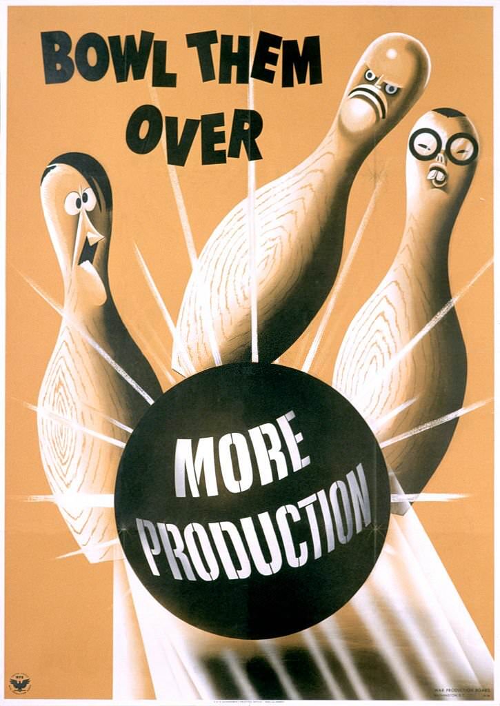 #100 Bowl Them Over, More Production Poster.