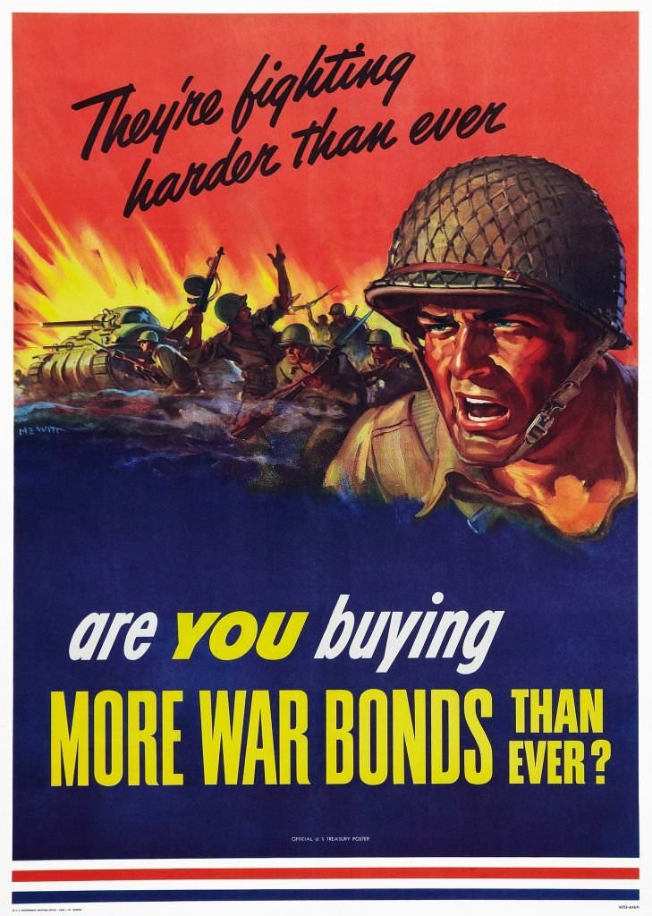 #110 World War II War Bonds Poster Art