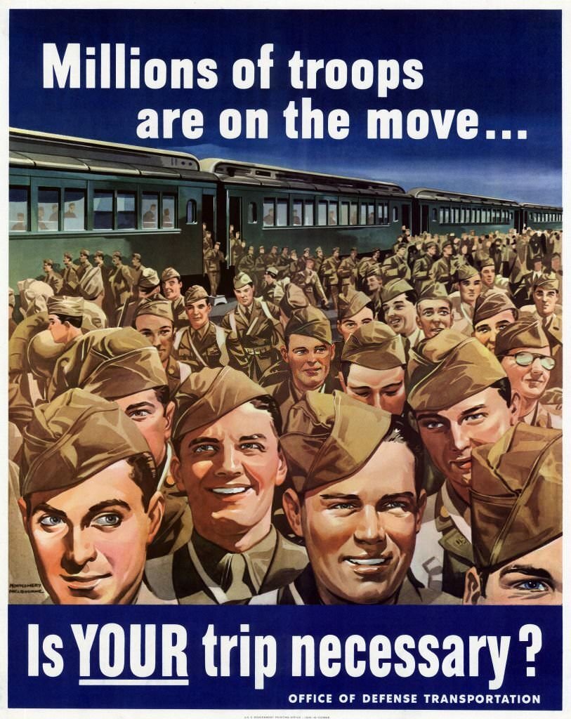 #137 Millions of troops are on the move  is your trip necessary?