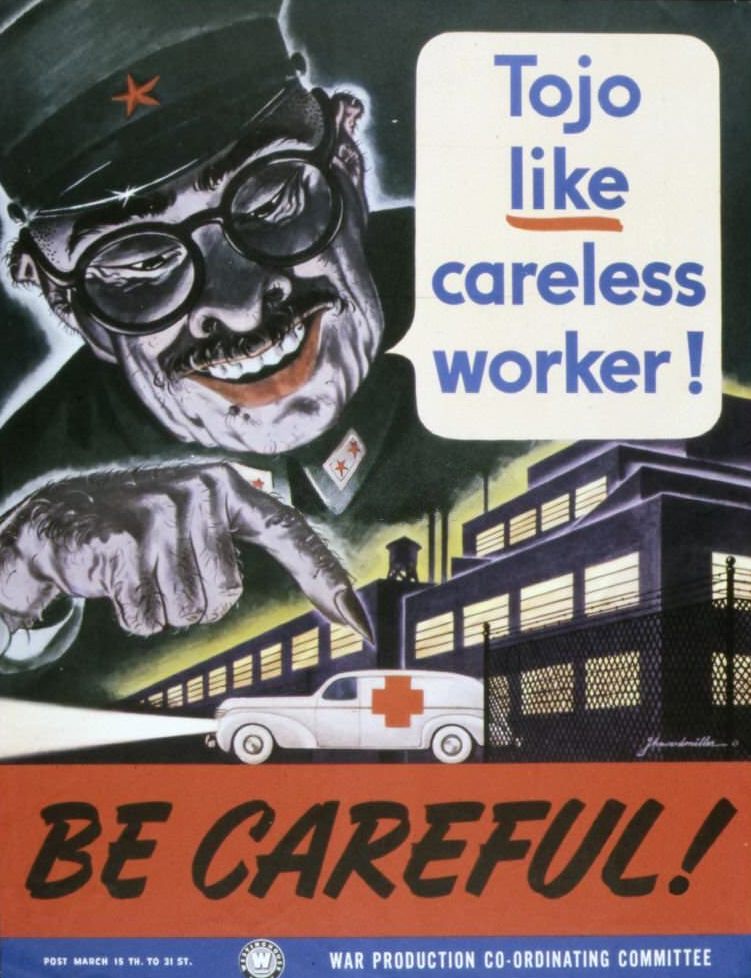 #148 American anti-Japanese propaganda poster depicting General Tojo.