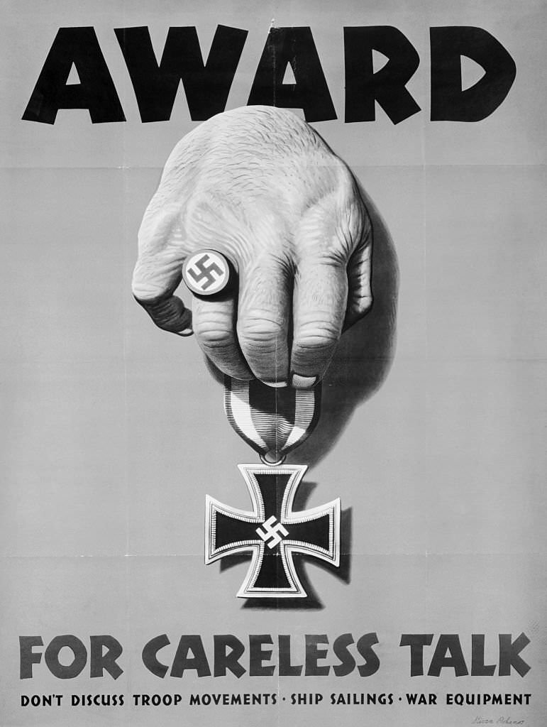 #17 Award For Careless Talk Poster.