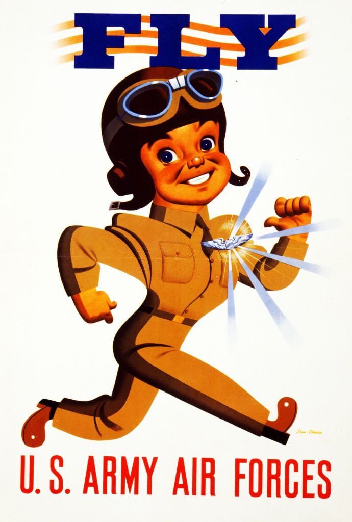 #161 Fly – U.S. Army Air Forces 1942 Poster.
