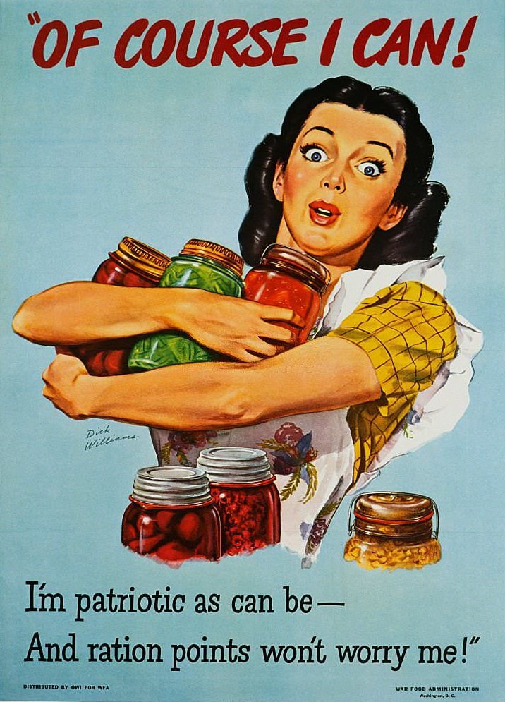#47 Of Course I Can! War Production Poster by Dick Williams