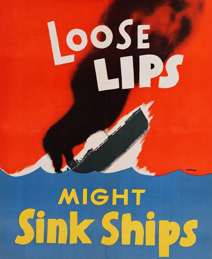 #51 Loose Lips Might Sink Ships Poster