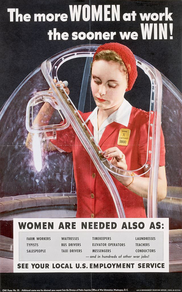 #69 World War II Poster Recruiting Women to Work