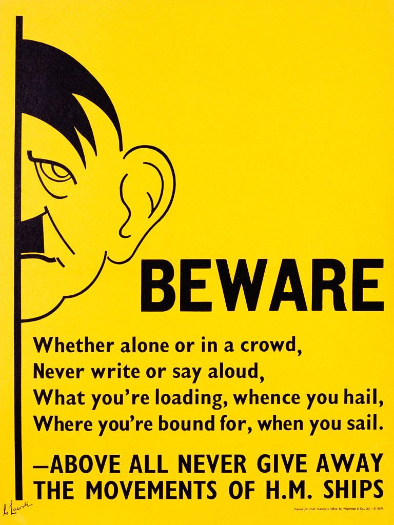 #83 Beware Poster by G. Lacoste.