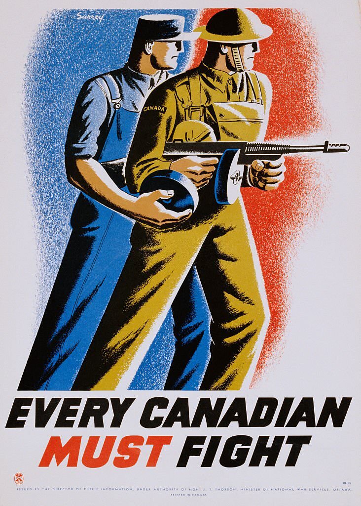 #1 Every Canadian Must Fight Poster by Philip Surrey