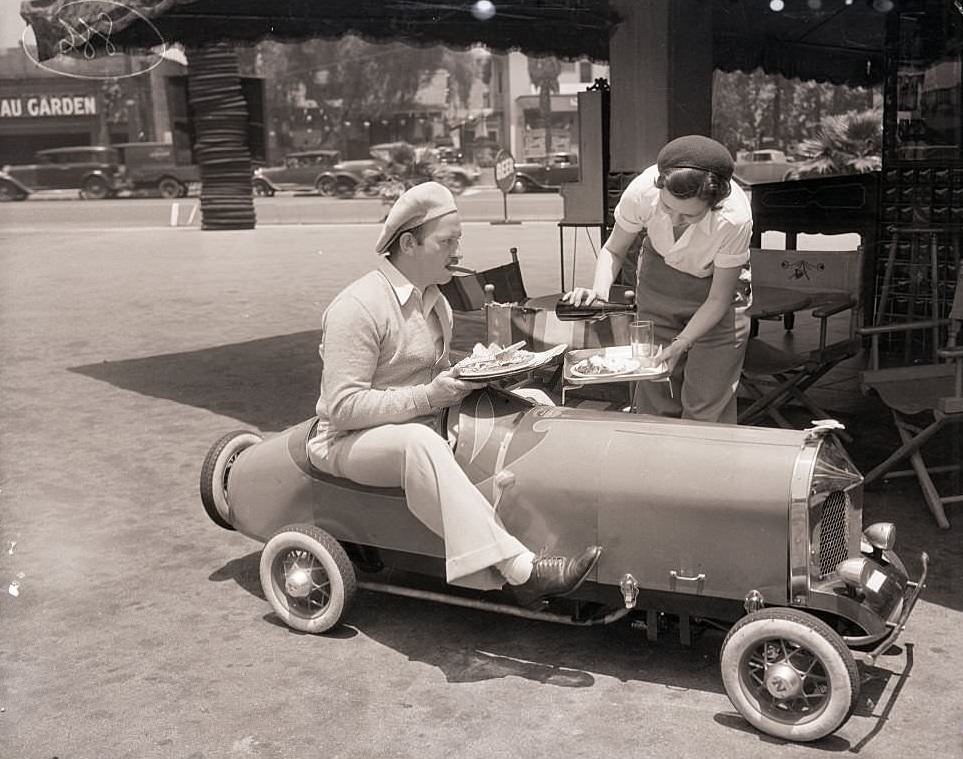 #28 Monte Blue in Drive-in Restaurant, 1933